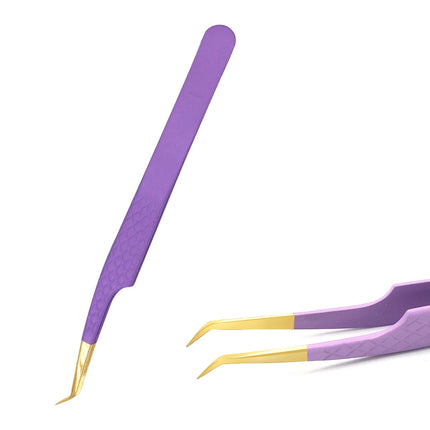 AILEISHI Eyelashes Tweezers Stainless Steel Superhard Tweezers High Precision Anti-static Tweezers For Eyelash Extensions Tools