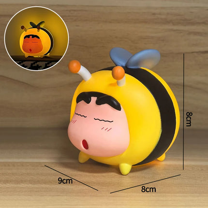 Cartoon Crayon Shin-Chan Light Toy Shin-chan Bedside Glowing Lamp for Sleeping Cute Reading Light Gifts Light Ornament Toys