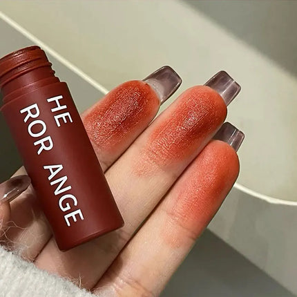 Matte Nude Velvet Liquid Lipstick 5 Color Sexy Red Coffee Lip Gloss Matte Lipstick Waterproof Non Stick Cup Lip Tint Mud Makeup