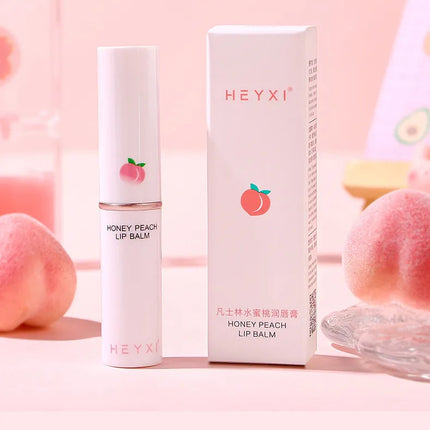 Honey Peach Lip Balm Color Change Lipstick Lips Plumper Moisturizing Hydrating Nourishing Lips Skin Care