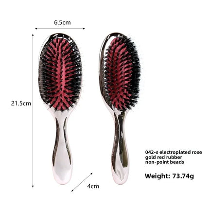 Electric Plating Small Air Cushion Comb Hair Extension Brush Shampoo Massage Fluffy Styling Comb Professional Salon Tool