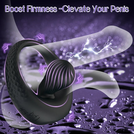 Vibrating Cock Ring Penis Ring for Men Ejaculation Delay Penis Perineum Stimulator Adult Goods Adult Goods Sex Toy for Men