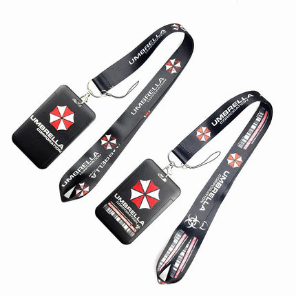 Game logo PVC Card Cover Student Campus Hanging Neck Bag Card Holder Lanyard ID Card Holders key chain