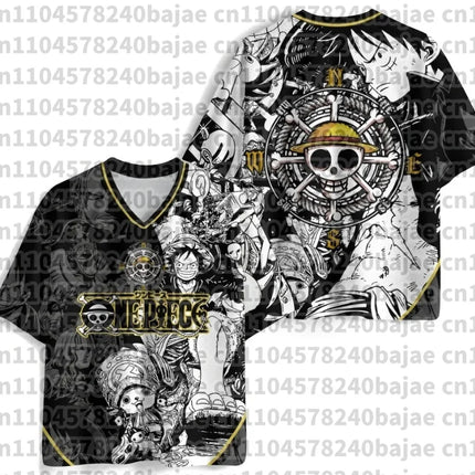 2026 New Summer Japanese Anime One Piece Zoro Luffy 3D Quick-Drying T-Shirt Plus Size for Men Women Children's Top Jersey Gift