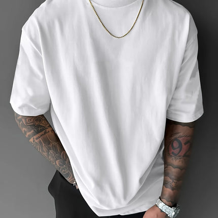 Men's summer pure cotton fashionable casual loose Japanese samurai sword pattern printed round neck short-sleeved T-shirt