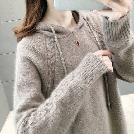 Plain Baggy Hoodies Sweatshirt for Women Korean Popular Clothes Basic Long Sleeve Cheap New in Nice Color Kpop Woman Hooded Tops