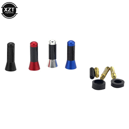 3.5cm Car Antenna Carbon Fiber Antenna Short Antena Radio FM/AM Metal Receiving Antennas Car Radio Aerial Accessories