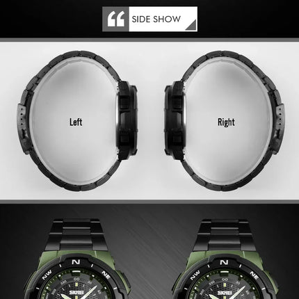 SKMEI 1370 Luxury Full Steel Business Waterproof Watch Relogio Masculino Watch Men Fashion Sport Quartz Clock Mens Watches