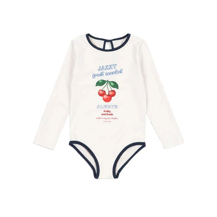 Children's Set 2026 New Spring Summer KS Girls' Split Swimsuit Baby Girl Printed Fashionable One-piece Swimsuit