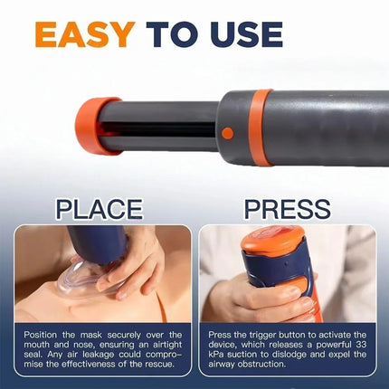 Heimlich anti choking device throat negative pressure suction device household portable automatic first aid anti asphyxia device