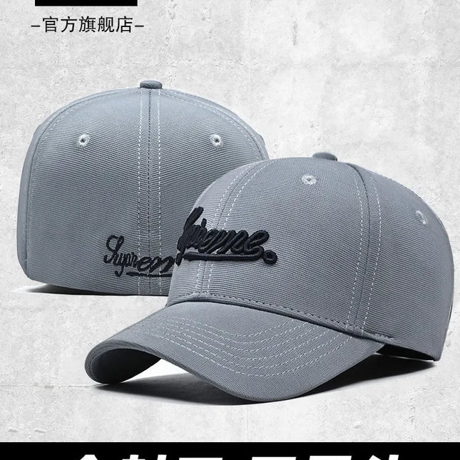 Back Closed Baseball Caps for Men and Women, Big Head and Small Head Hat, High Quality Headwear