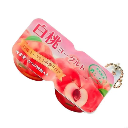 Sturdy Plastic Yogurt Themed Stress Reliever Keychain Charm Pendant for Adults and Kids Daily Hanging Solution