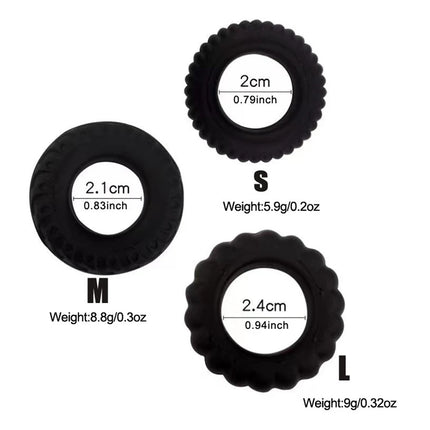 Soft Silicone Penis Cock Ring Set Male Ball Scrotum Stretcher Penis Lock Cock Ring Delay Ejaculation Enlargement Sex Toy  18+
