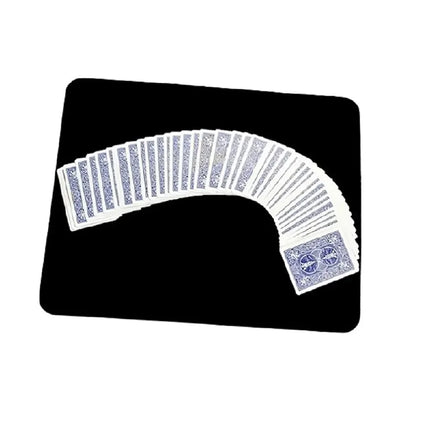 Magician Card Poker Mat Close-Up Performance Pad Black Deck Card Mat Magic Tricks Magic Coin Gimmicks Gift for Kids Adults Party