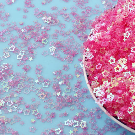 4mm 20g Stars Flower Glittering Sequins Paillettes Sprinkles For Slime Additives DIY Slime Accessories Filler Wedding Nail Art