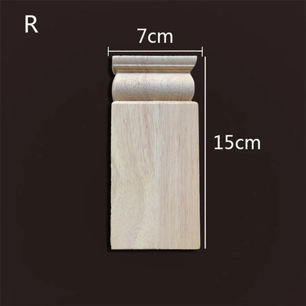 Applique for Furniture In Wood Figurines Moulding Decal Carved Wedding Decoration Maison Accessories Stair Decoration Wood Onlay