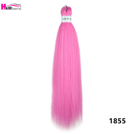 Easy Braids 26Inch Synthetic Jumbo Braids Hair Extensions Ombre Colorful Braiding Hair Pre Stretched Hair Expo City