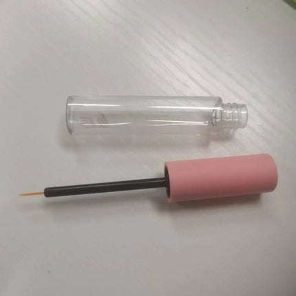 100pcs 10ML Empty Mascara Wand Tubes with Black Lid Cosmetic Eyelash Tube Lip Gloss Packaging Plastic Eyeliner Bottle with Brush