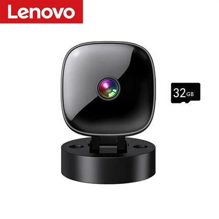 Lenovo New Security Monitoring High Definition 4K Rotating WiFi Mini Camera No Need for Plug in Night Vision Smart Home