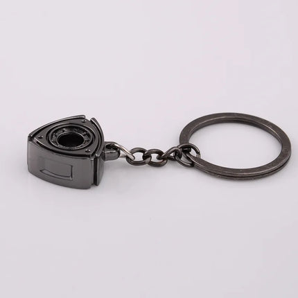 Metal Keychain Key Ring Car Engine Rotary Wankel Engine Rotor Gear Turbo Weighty Key Chain Car Accessories Jewelry Parts