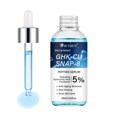 SUYARUN Anti-Aging Peptide Serum | GHK-Cu & SNAP-8 Formula for Day & Night Firming Treatment.
