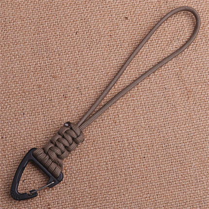 Triangular Buckle 7-Core Paracord Rope Keychain Handmade Survival Key Ring Men Women Outdoor Camping Car Hiking Backpack Gift