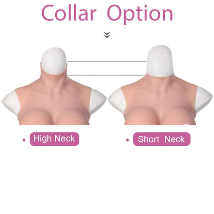 KnowU Upgraded Breast Forms Fake Boobs A-H Cup Silicone Filler Light And Thin For Cosplay Transgender Drag Queen