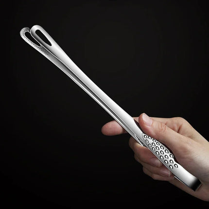 1Pc Stainless Steel Kitchen Tongs BBQ Grill Cooking Tweezers Barbecue Tongs Clip Salad Meat Tongs Food Tweezers Kitchen Utensils