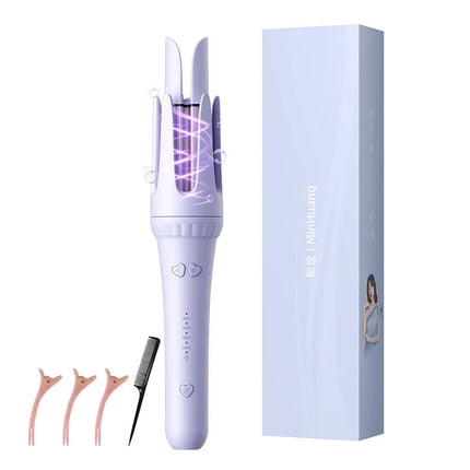 32MM Automatic Curling Iron with 1 Billion Ions Smart Auto Shut-Off Anti-Scald Hair Curler for Women Styling Tool