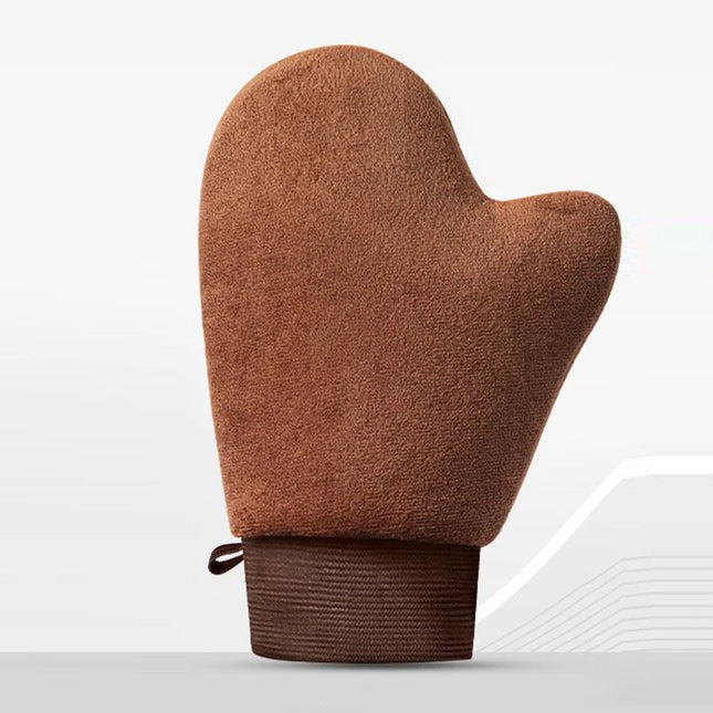Body Lotion Glove Self-Tanning Mitt Double-Sided Prevents Sticky Hands Applicator Quick Dry Flocking Glove Makeup Applicator