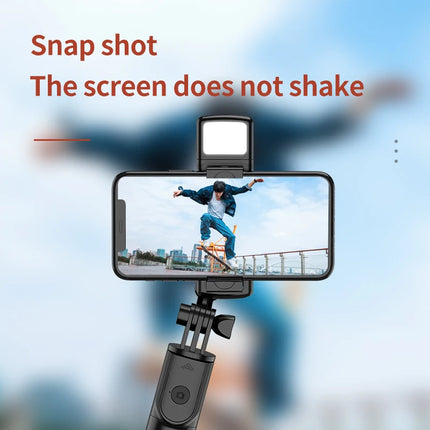FGCLSY Bluetooth Wireless Selfie Tripod with Fill Light 360 Degree Rotation Remote Shutter is Suitable for Travel Shooting