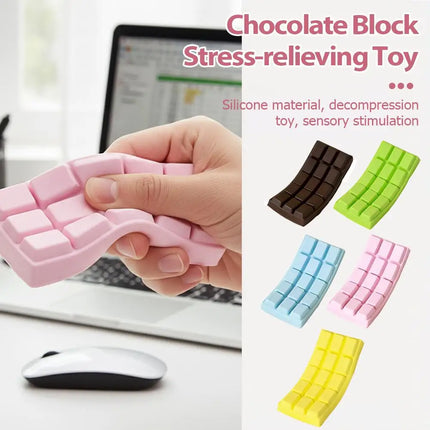 Simulated Chocolate Squishy Slow Rising Squeeze Toy Simulation Food Slow Rebound Chocolate Stress Release Desktop Ornament
