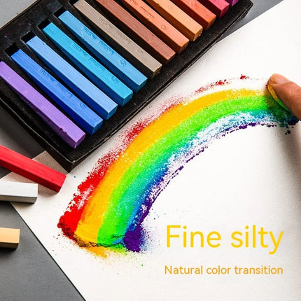 12/24/36/48 Colors Chalk Crayons Set Color Drawing Soft Dry Pastel Stick for Beginners Art Students Painting Stationery Supplies