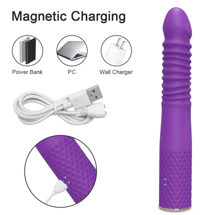 Automatic Telescopic Thrusting Realistic Dildo Vibrator for Women G Spot Clitoral Anal Stimulation Sex Machine Sex Toys Adult 18