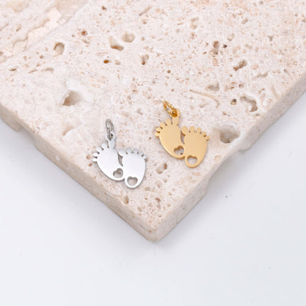 5pcs/Lot Stainless Steel Hollow Animal Cat Or Dog Claw Charm For DIY Necklace Bracelet Earrings Jewelry Accessories Pendants