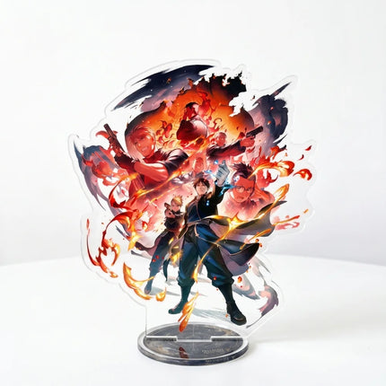 Fullmetal Alchemist 15cm Acrylic Stand Keychain Edward Elric Roy Mustang Double Sided HD Desk Decor Fan Gift