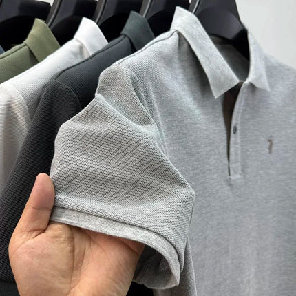 Luxury brand, 100% cotton, short sleeve polo shirt, new summer trend, Paul pony embroidery, T-shirt, business, golf, casual men's wear