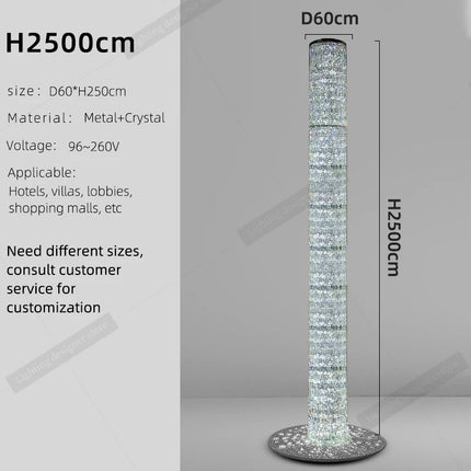 Crystal Spiral Stairs Chandelier Luxury Villa Staircase Chandelier Duplex Loft Hanging Lamp Customized Long Led Pendant Light