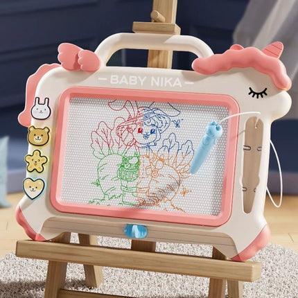 1pc children's color large graffiti board erase magnetic board writing board learning cardboard detachable writer