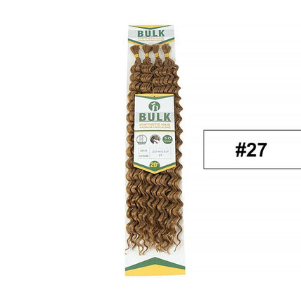 Julianna Bulk Synthetic Hair For Braiding Color 30 Blonde Deep Wave Bundles Boho Braids Synthetic Hair Extensions