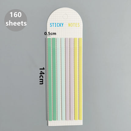 160 Sheets Transparent Sticky Notes Self-Adhesive Reading Annotation for Books Notepad Bookmarks  Memo Pad Index Tabs