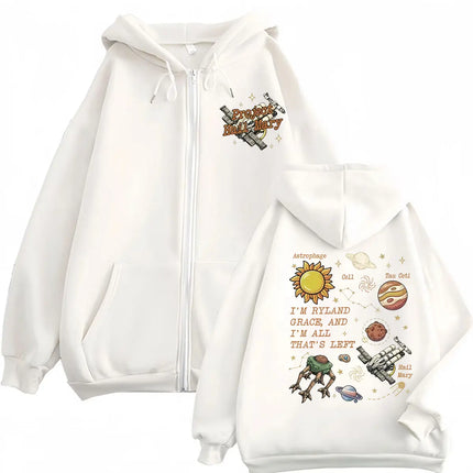 Rocky Project Hail Mary Inspired Amaze Amaze Amaze Zip Up Hoodies Coats Jacket Men Women Fashion Hoodie Casual Zipper Sweatshirt