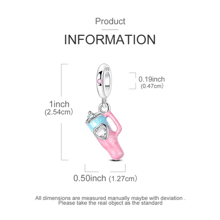 2026 Romantic Pink Color Charms Bead 925 Sterling Silver CZ Zircon Love Heart Pendants Fit Original Bracelet DIY Jewelry Gift