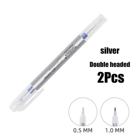 2/6Pcs Skin Marker Pen Tattoo Pens Professional Eyelash Extension Set For Lip Tattoo Eyebrow Piercing Scribe Surgical Skin Tool