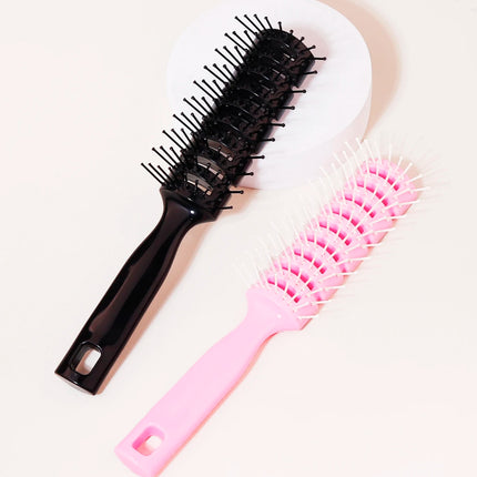 1 piece of hair straightening and anti-static hollowed out scalp massage hair comb hair styling comb Special for real hair wigs