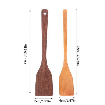 (.) Wooden Spatula Rice Ladle Soup Spoon Kitchen Cooking Tools Natural Wood Is Safe And Durable For Home Restaurant Kitchens