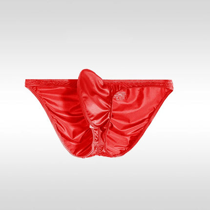 Japanese Men's Underwear Upturned Style Narrow Side Triangle Panties Low Waist Sexy Tight Half Wrap Buttocks Briefs