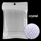 100pcs crystal white