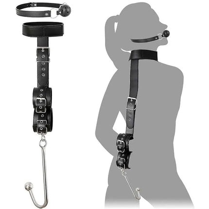 SM Adult Sex Toy Backhand Binding Apertural Plug Anal Hook Bondage Toys Bdsm Kit Slave Bondage Handcuff Couple Bundle Game 18+