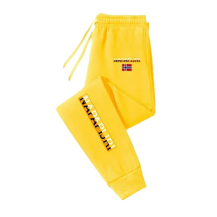 New Men's Sweatpants Spring Autumn Fleece Pants Sportswear Pants Casual Drawstring Pockets Trousers Oversize Sweatpants For Men